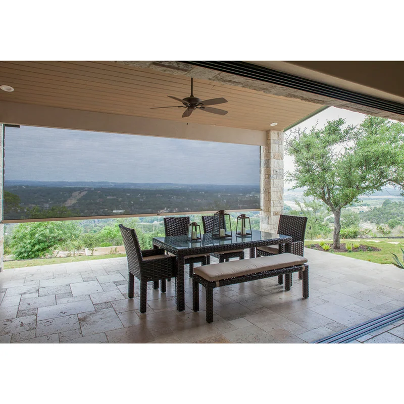 Custom built outdoor privacy screens, installed by Texas Sun & Shade.